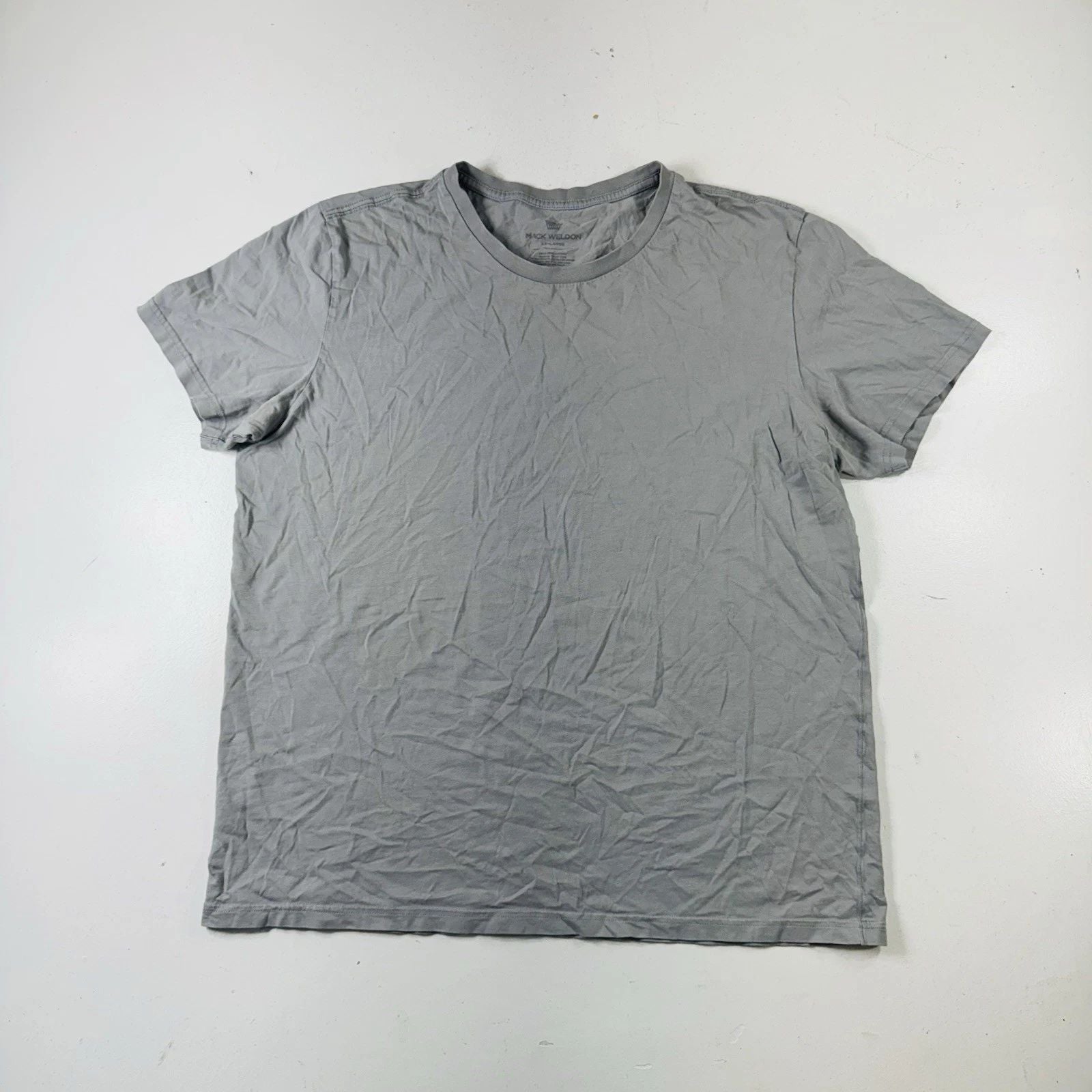 Mack Weldon T Shirt Gray Stretch Soft Crewneck Slim Fit Men’s Size XXL