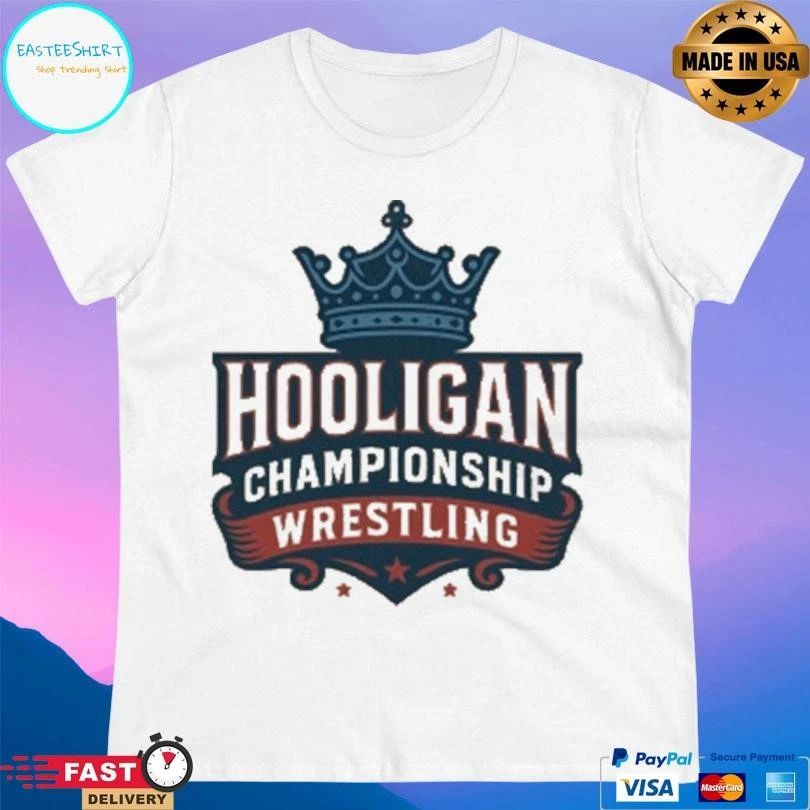 Hooligan Championship Wrestling Retro Logo T-shirts