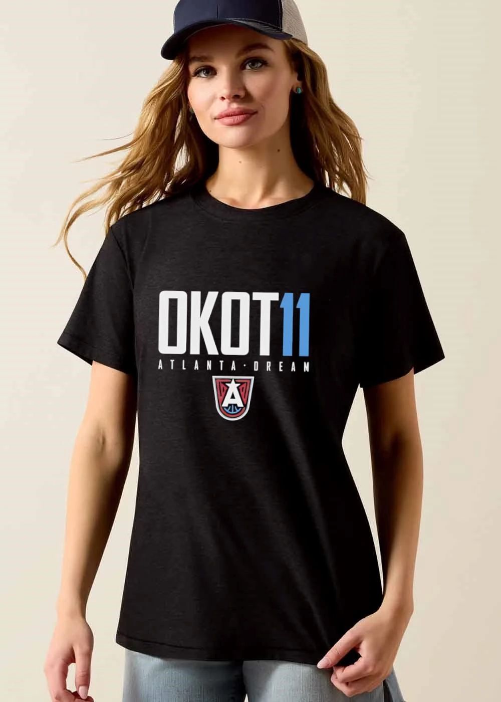 Atlanta Dream WNBA Okot 11 Bold Typography Team Shield Logo shirt