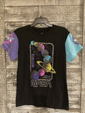 NASA Black T Shirt Crew Neck Slim Fit Mens Size Small Excellent Condition