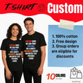 Custom Adult T-Shirt - Front & Back Print with Your Image - Personalized Design