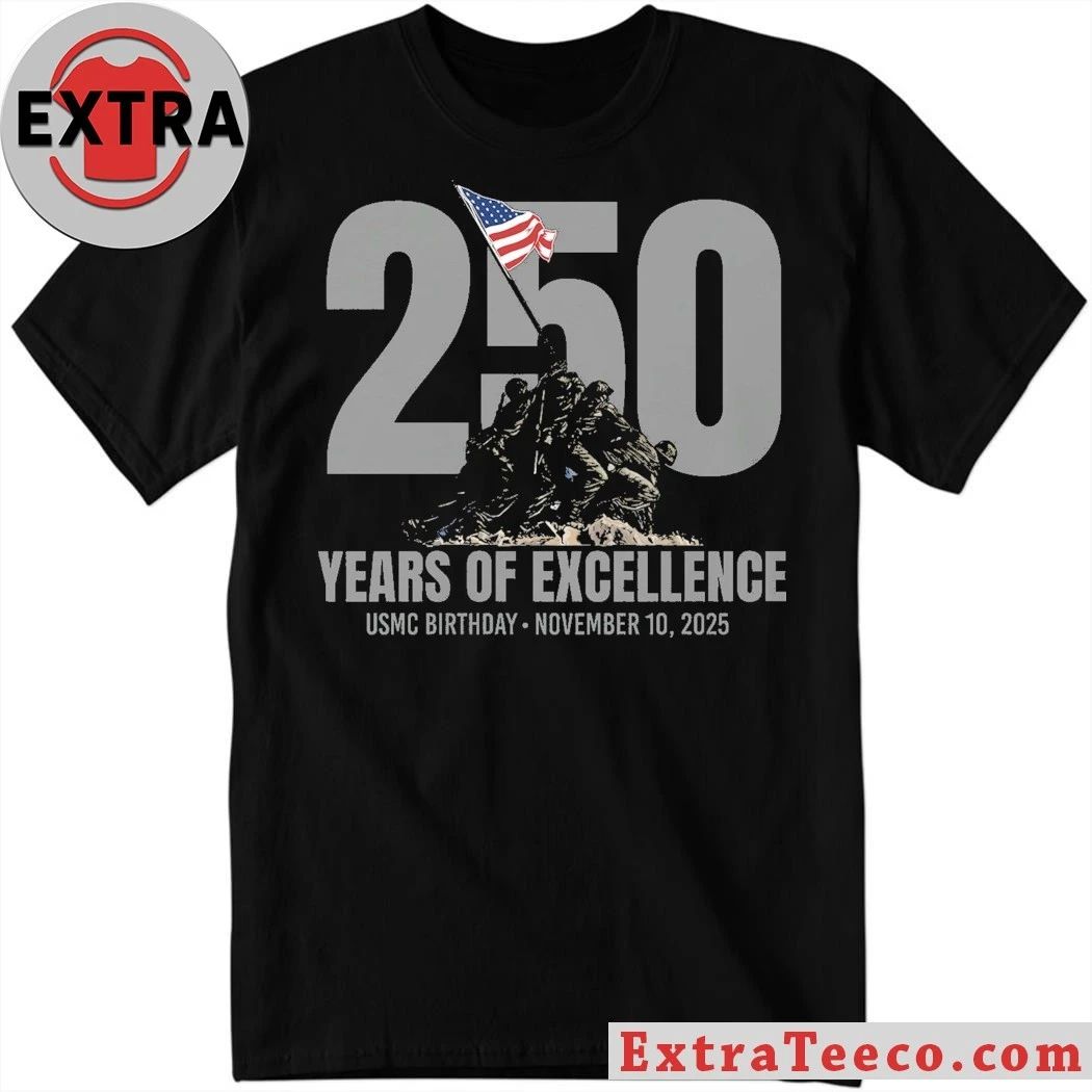 250th USMC Birthday Iwo Jima Years Of Excellence Usmc Birthday November 10 2025 T-Shirt