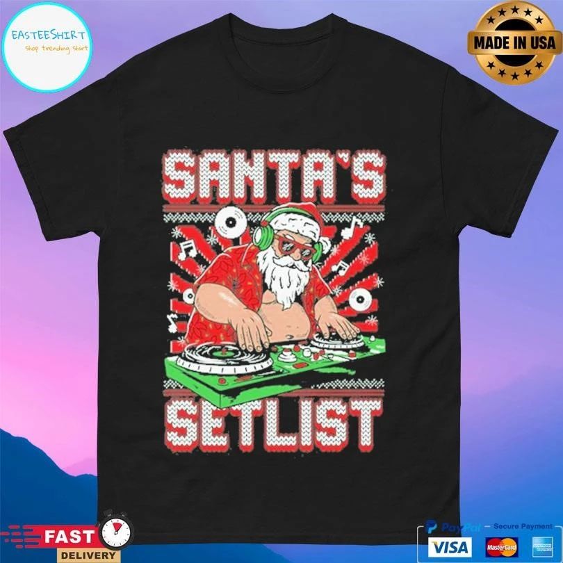 Santa’s Setlist Santa Christmas 2025 T-shirts