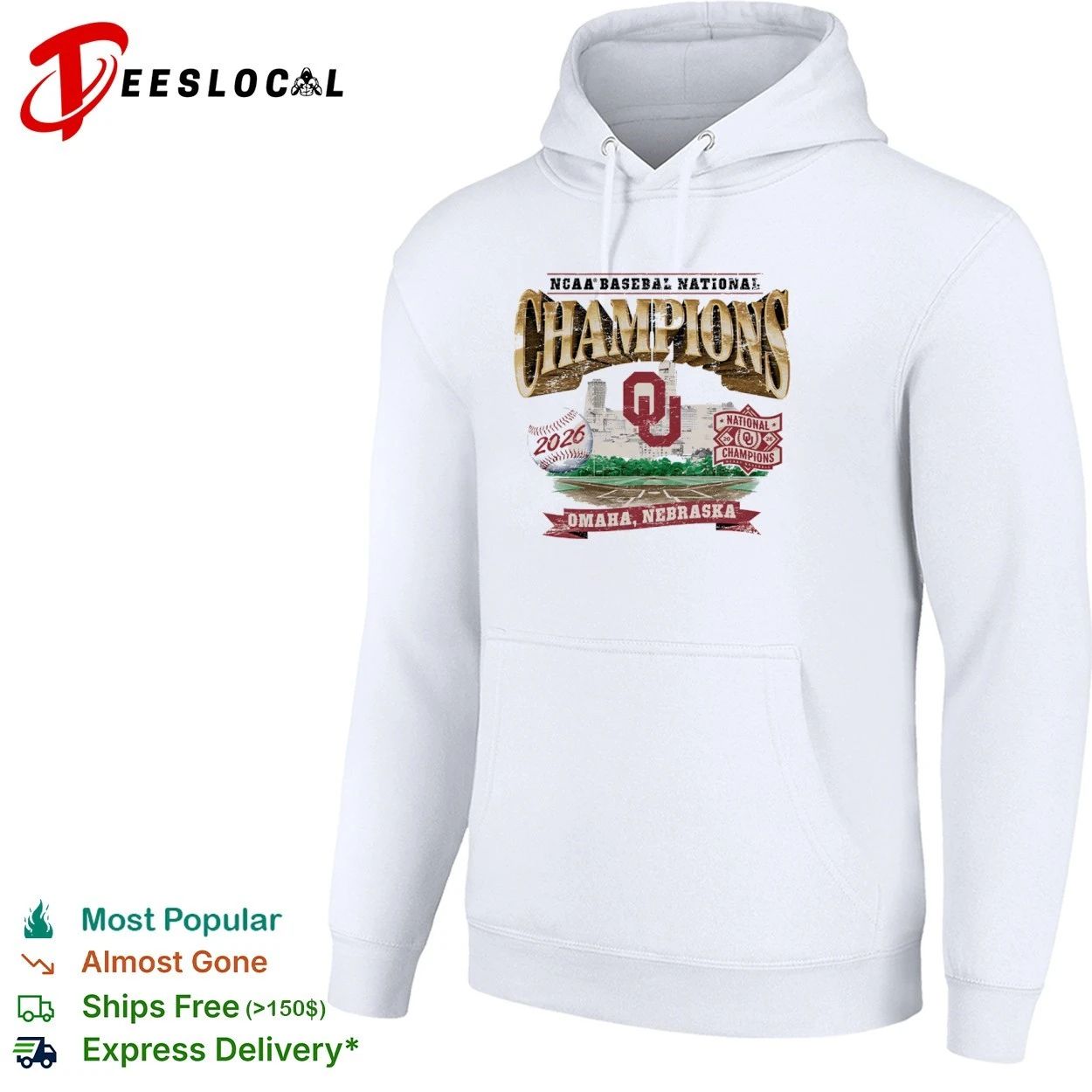 Oklahoma Sooners NCAA Baseball National Champions 2026 Omaha Nebraska T-shirt