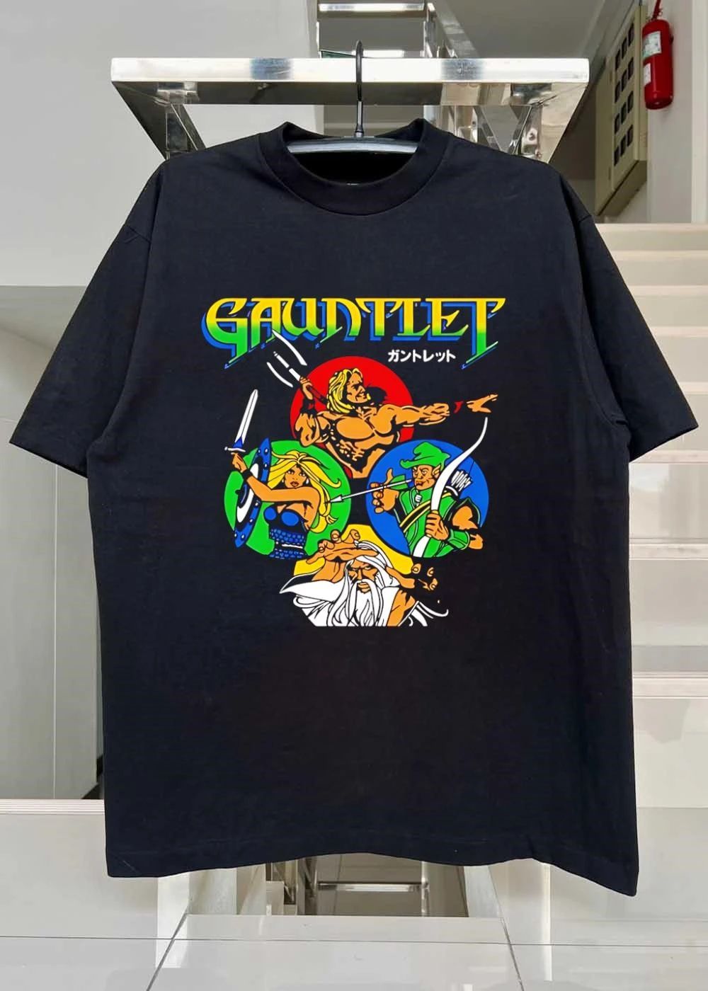 Gauntlet Arcade Video Game Characters Fighting Retro Gaming T-Shirt