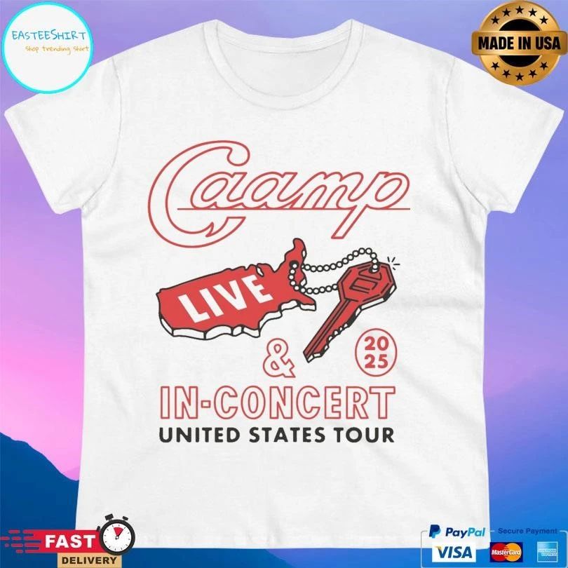 Brothers Keychain Caamp Live And In Concert United States Tour T-shirts