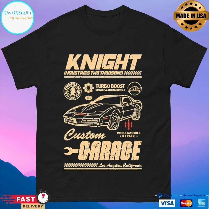 Knight Industries Two Thousand Custom Garage Los Angeles California T-shirts