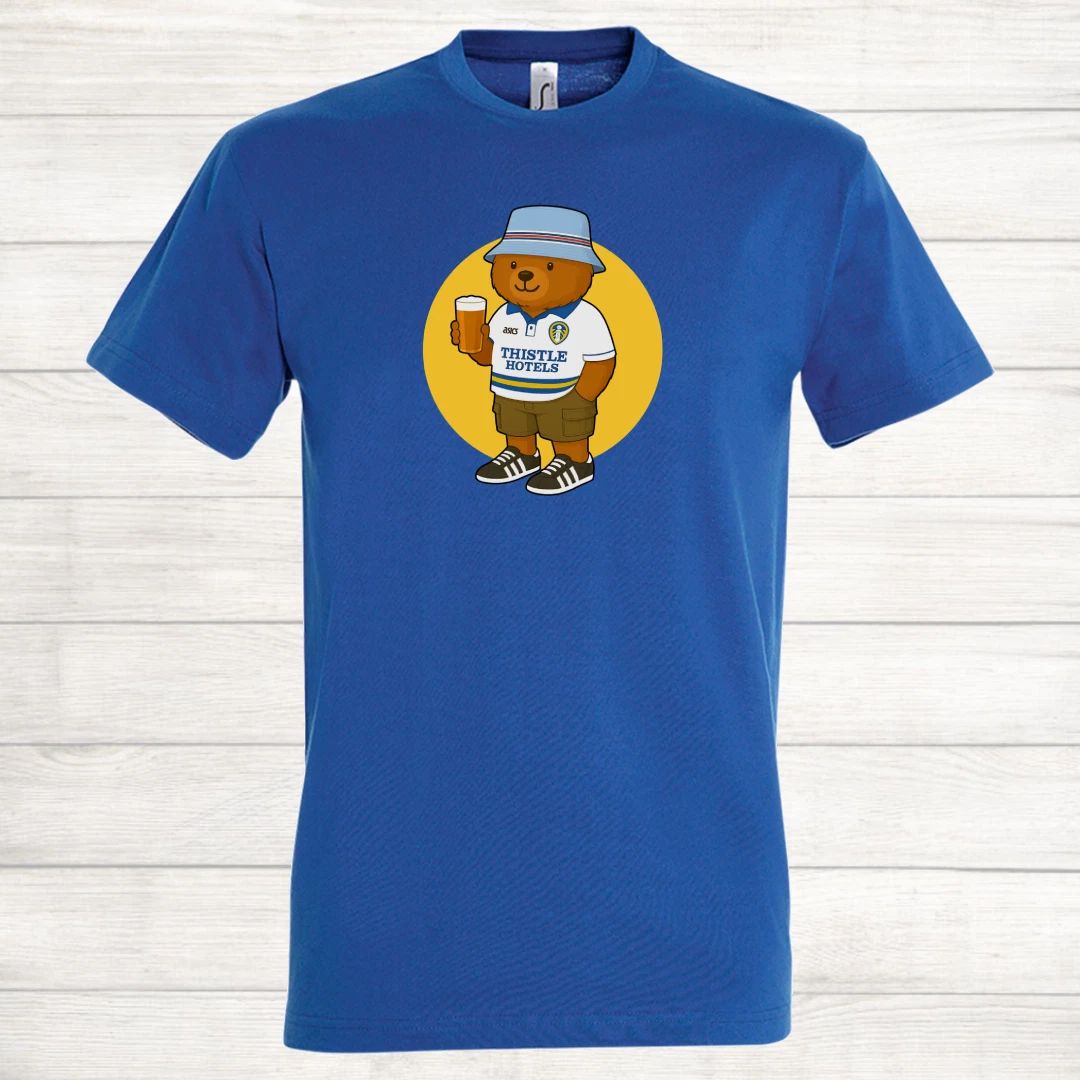Leeds United Teddy Bear Home Shirt Football Marching on Together LUFC T Shirt