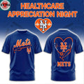New York Mets x Healthcare Appreciation Night 2026 Celebration Logo Two Sided Hoodie T-Shirt