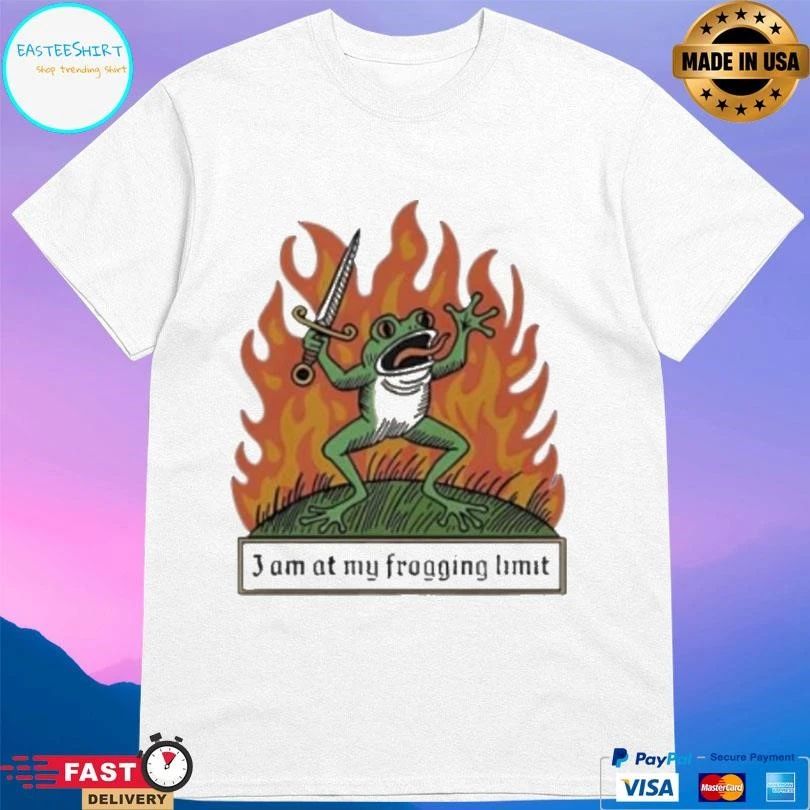 I Am At My Frogging Limit Frog Fire T-shirts
