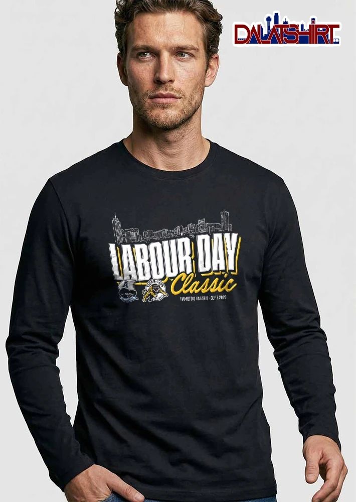 Hamilton Tiger Cats CFL Toronto Argonauts CFL Labour Day Classic Sep 7 2026 Line Art City Skyline Logos shirt