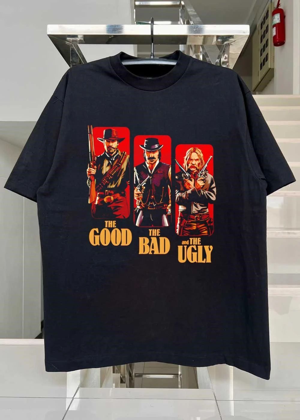 Red Dead Redemption Western Outlaws the Good the Bad and the Ugly shirt