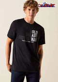 Bold Badass Superhuman That Is Just Who I Am Distressed Typography White Black Text shirt