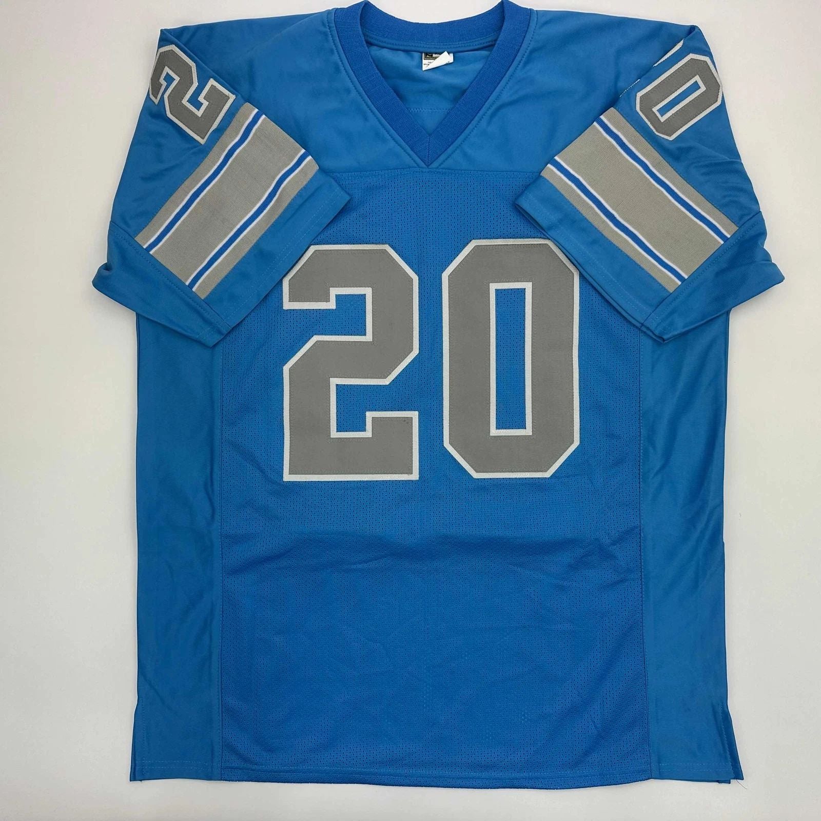 Lem Barney Detroit Blue Reprint Jersey