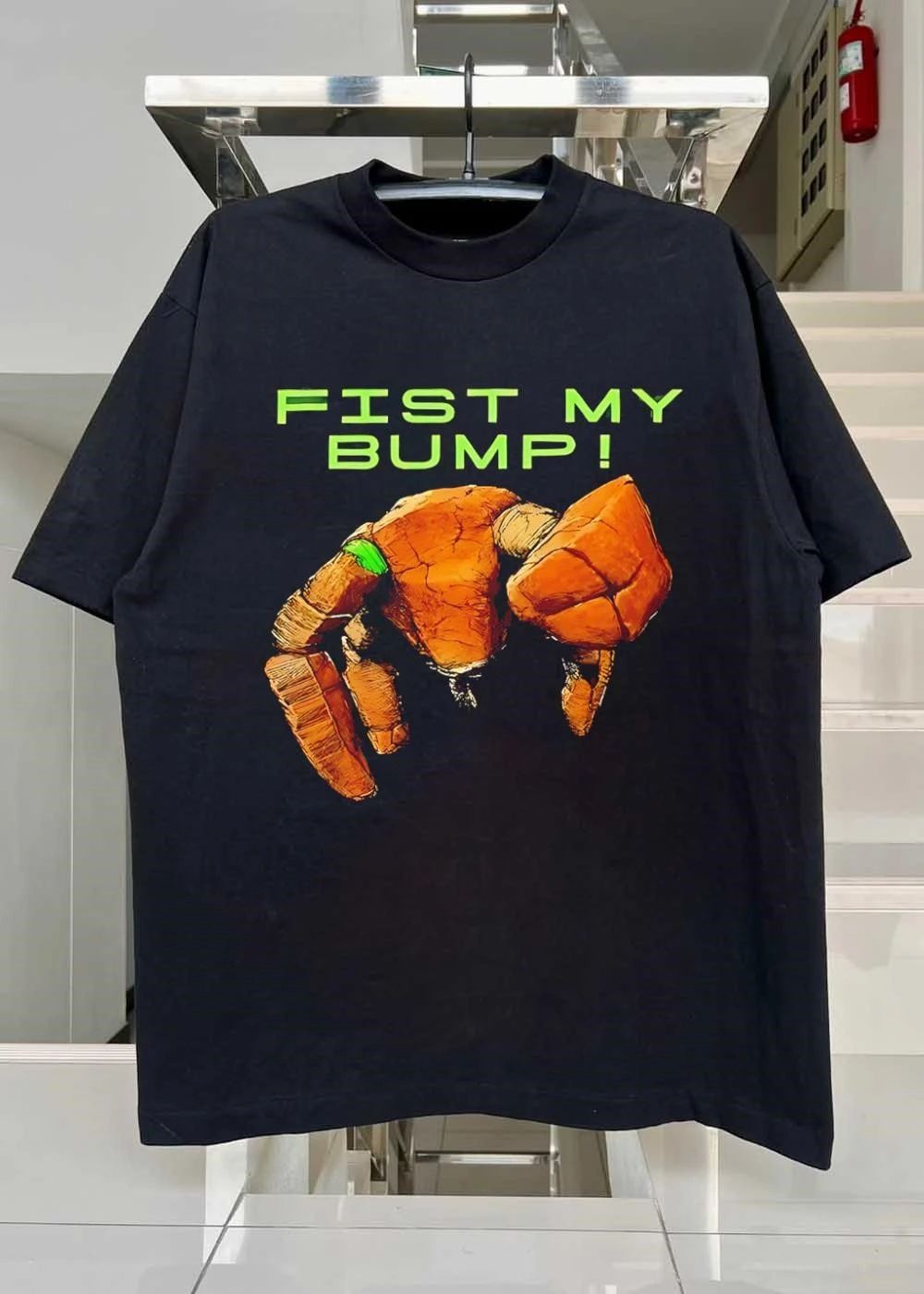 Fist My Bump Fist Bump Rock Creature Graphic T-Shirt