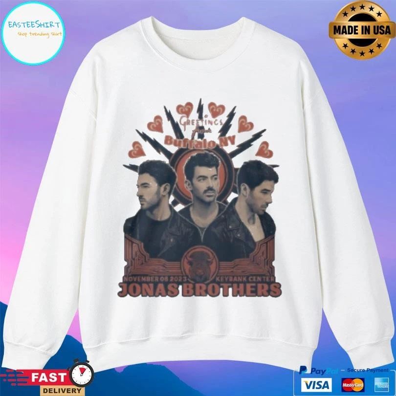 Jonas Brothers Greetings From Your Hometown Buffalo Ny November 06 2023 Keybank Center T-shirts