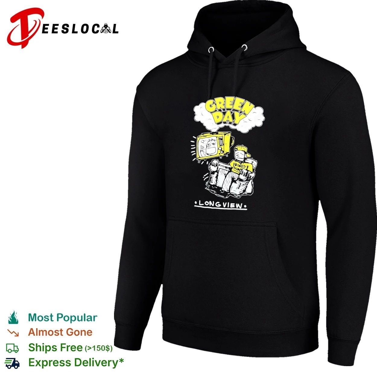 Green Day Long View Bored Out of My Mind T-shirt