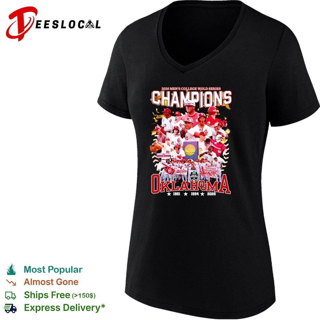 Oklahoma Sooners 2026 Men’s College World Series Champions T-shirt