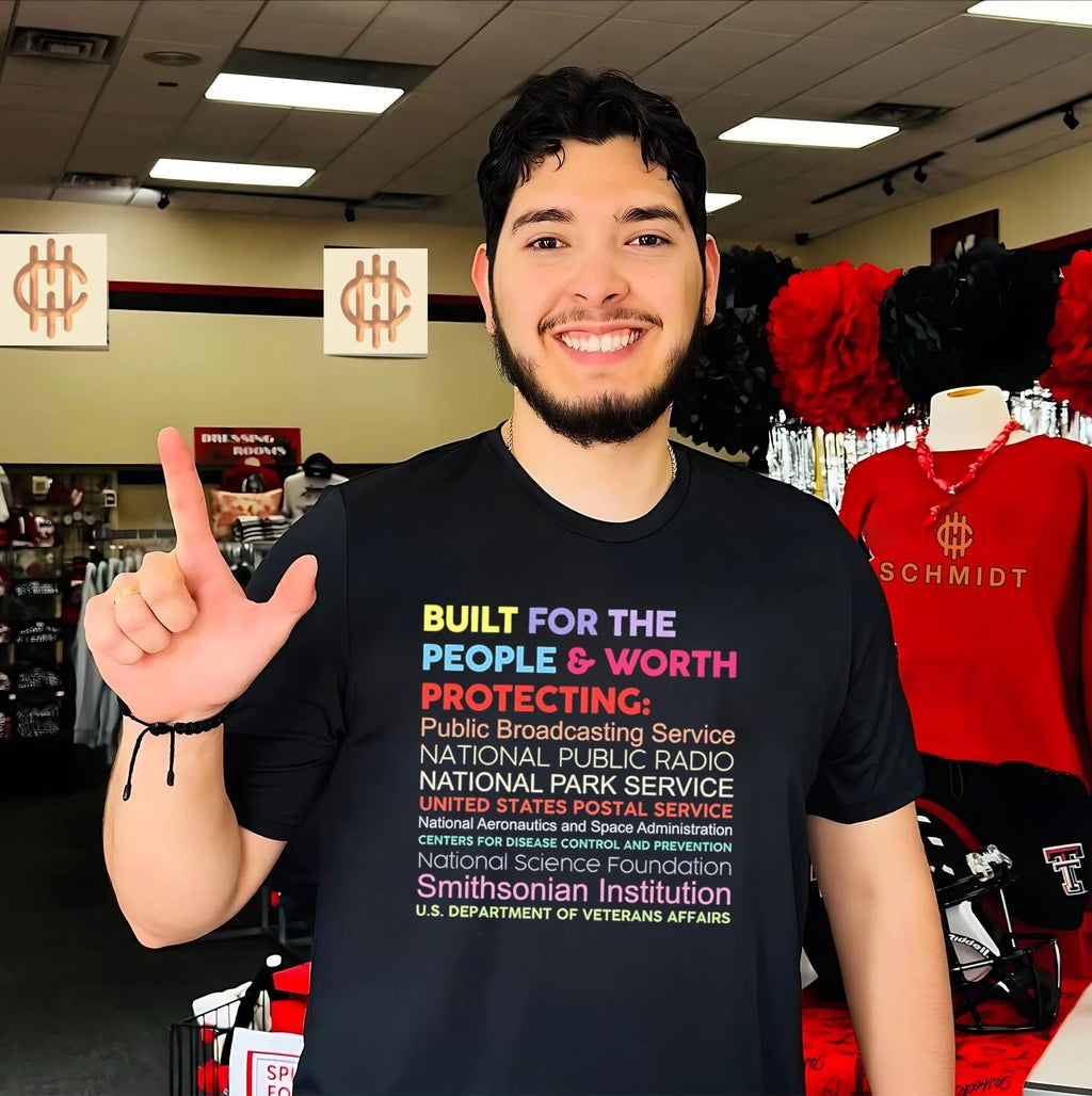 Built for the people and worth protecting public broadcasting service shirt