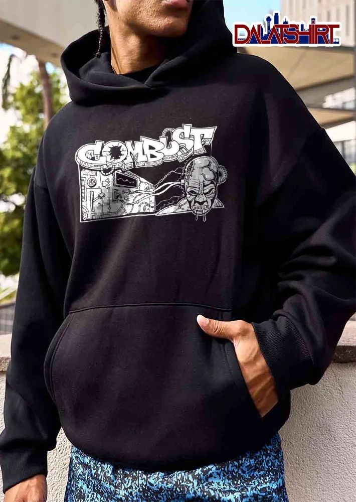 Combust Sci Fi Machine Cybernetic Head Graffiti Line Art shirt