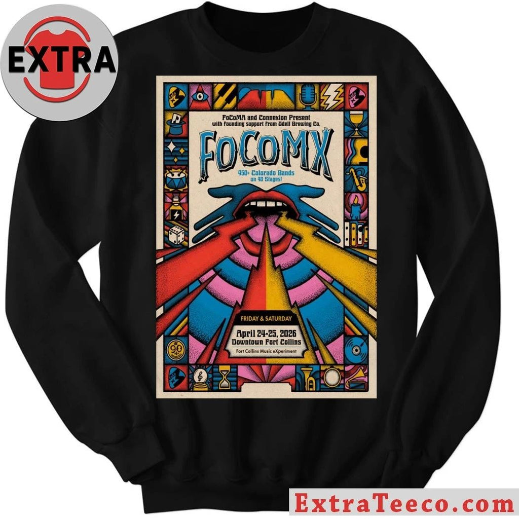 FocoMX Downtown Fort Collins, CO Apr 24-25 2026 Poster Shirt