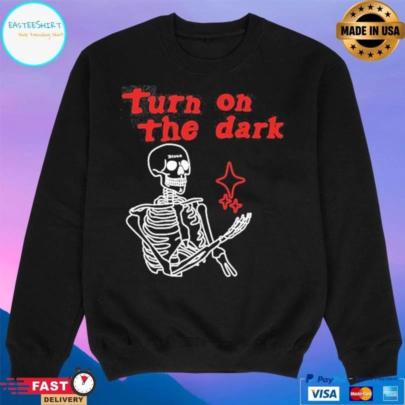 Turn On The Dark Star Skeleton T-shirts