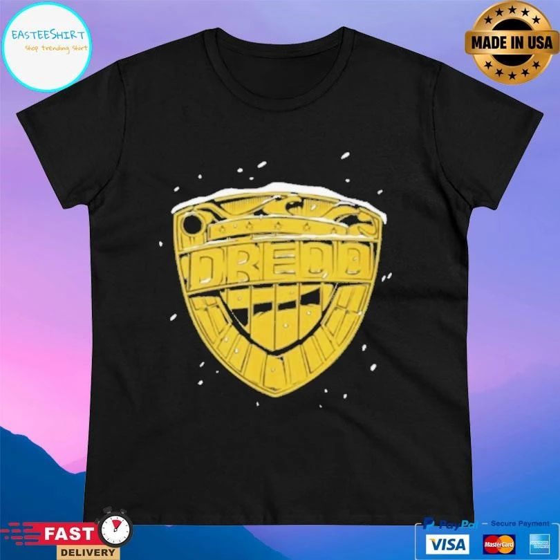 Judge Dredd Snow Badge Christmas Logo T-shirts