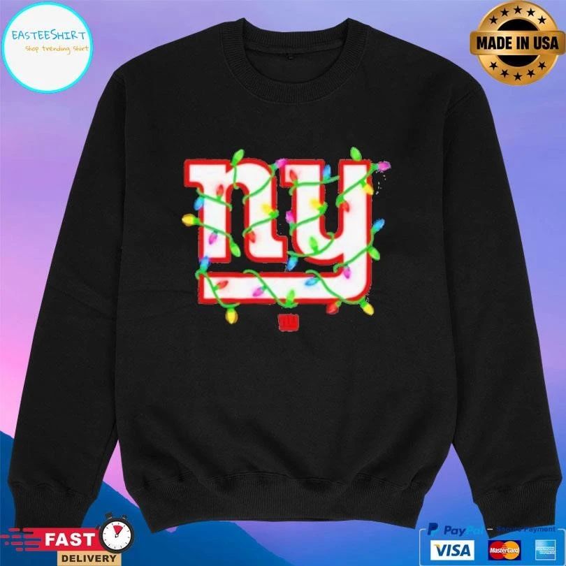 New York Giants Logo Holiday Lights T-shirts