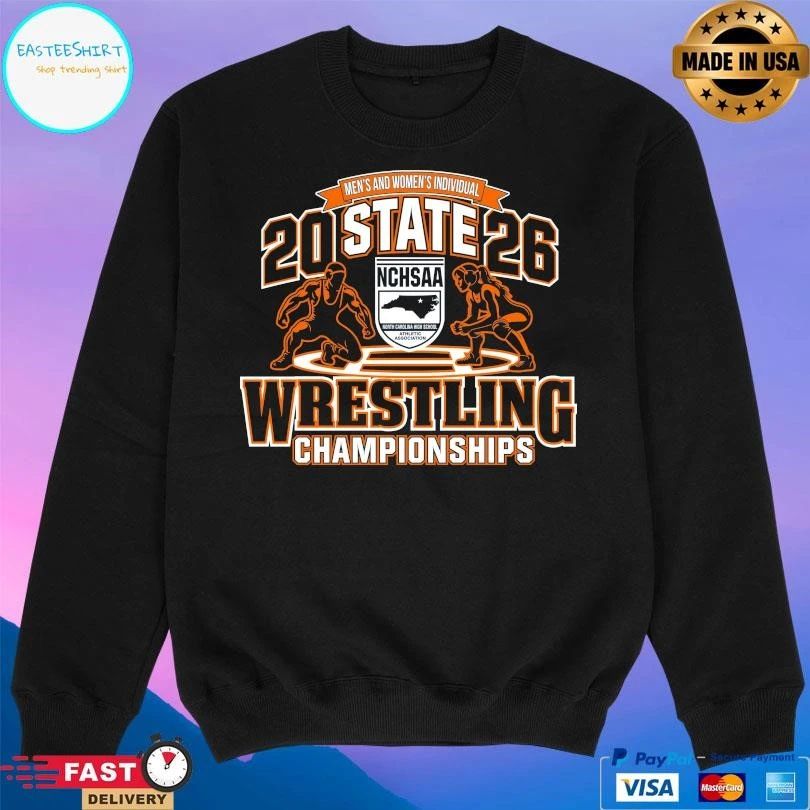 NCHSAA Men’s And Women’s Individual Wrestling State Championships 2026 T-shirts