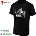 Aye Welcome Refugees Scottish Refugee Council T-shirt
