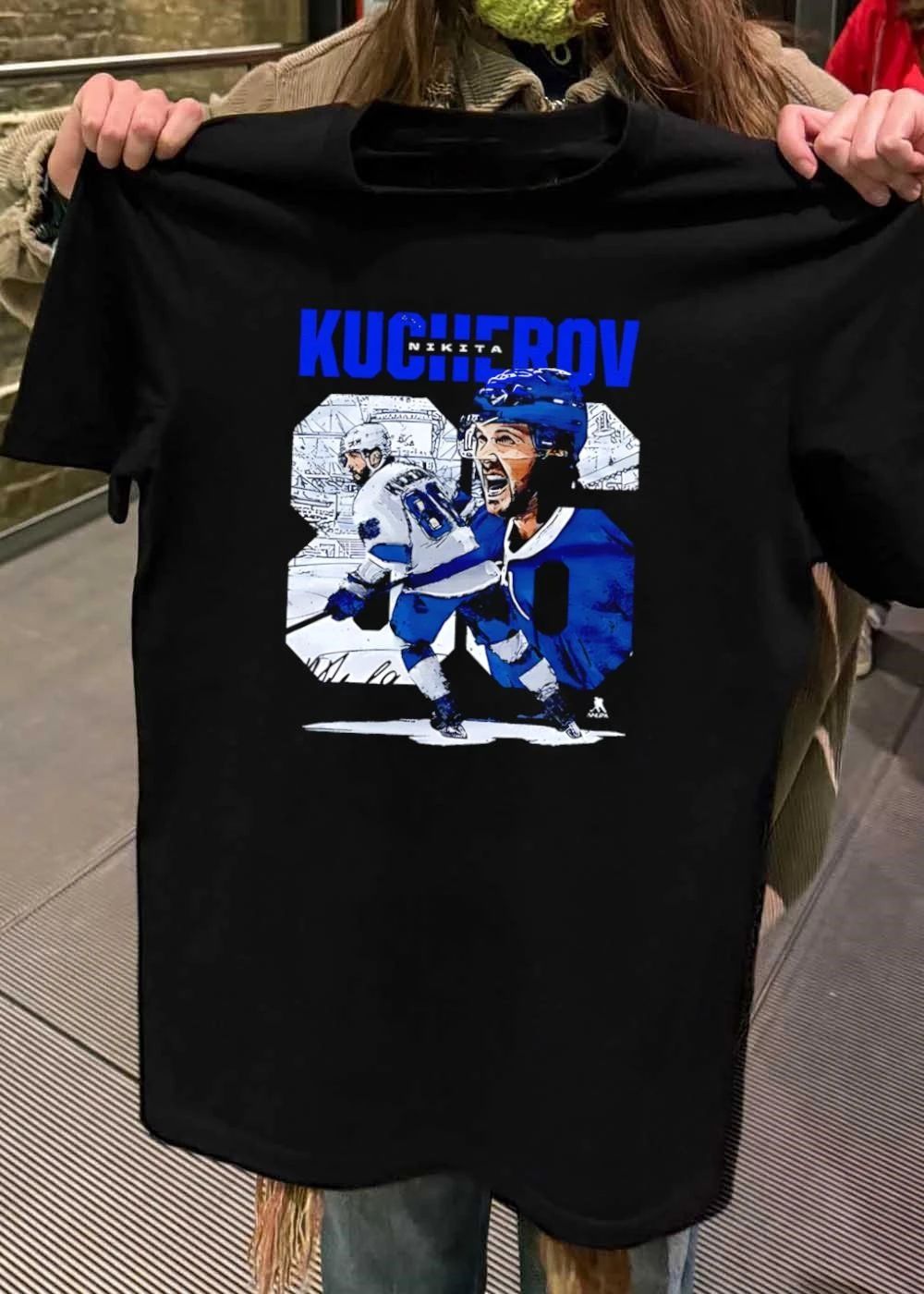 Nikita Kucherov Skating and Celebrating Tampa Bay Lightning T-Shirt