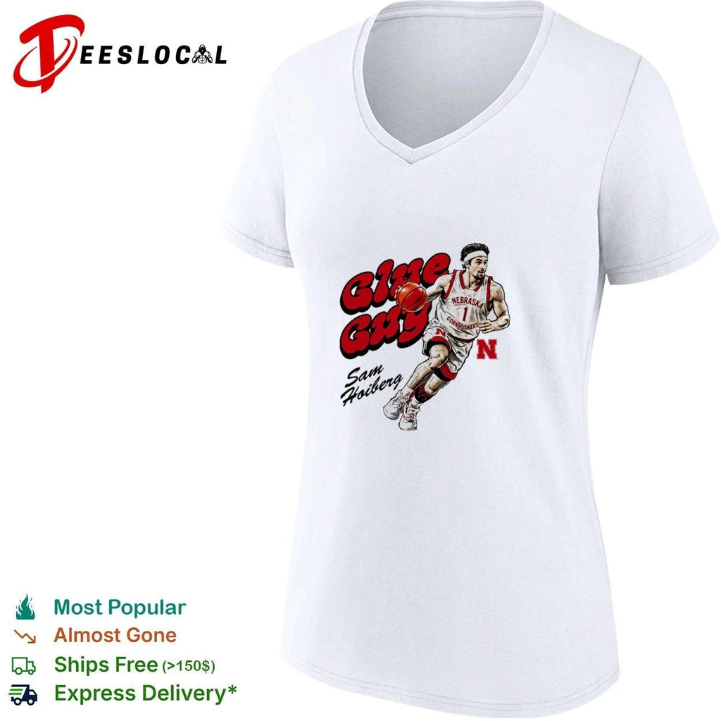 Sam Hoiberg Glue Guy Nebraska Cornhuskers T-shirt