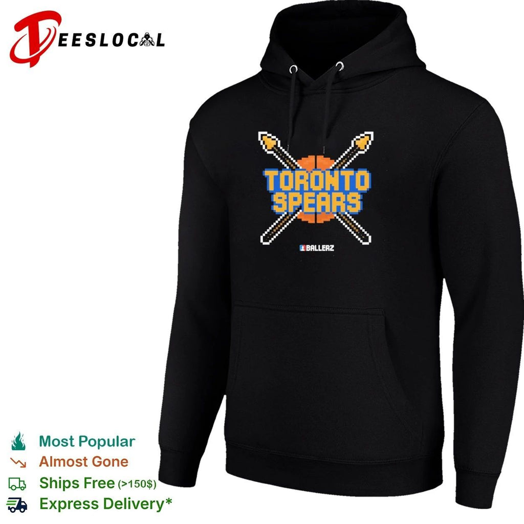 Toronto Spears Ballerz basketball pixel art T-shirt