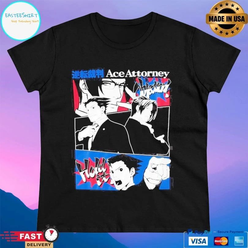 Phoenix Wright Ace Attorney Duo Panels T-shirts