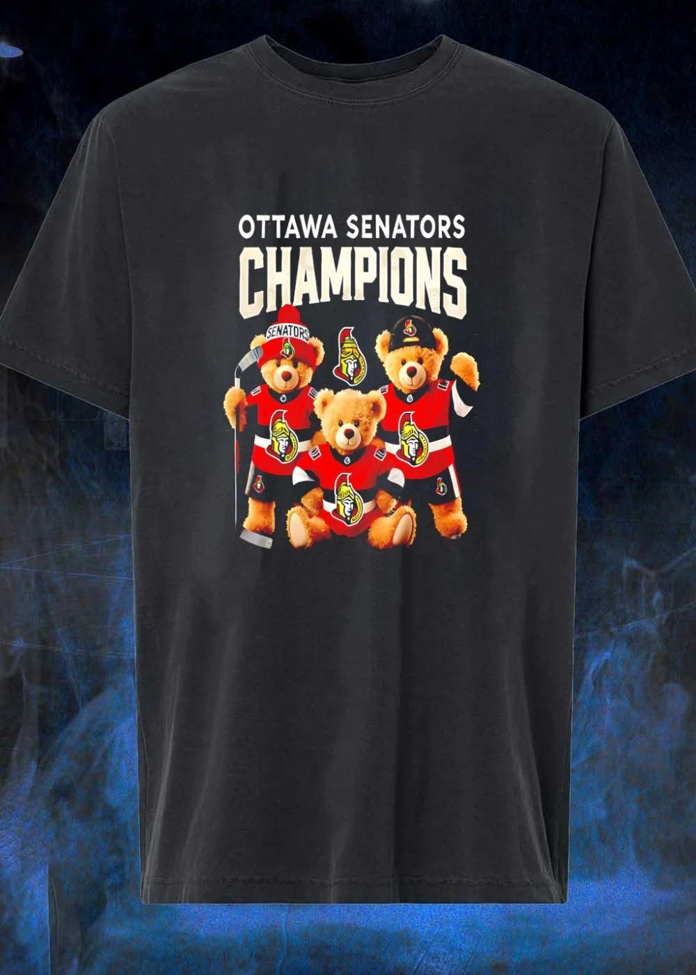 Senators Teddy Bear Trio Ottawa Senators Champions shirt