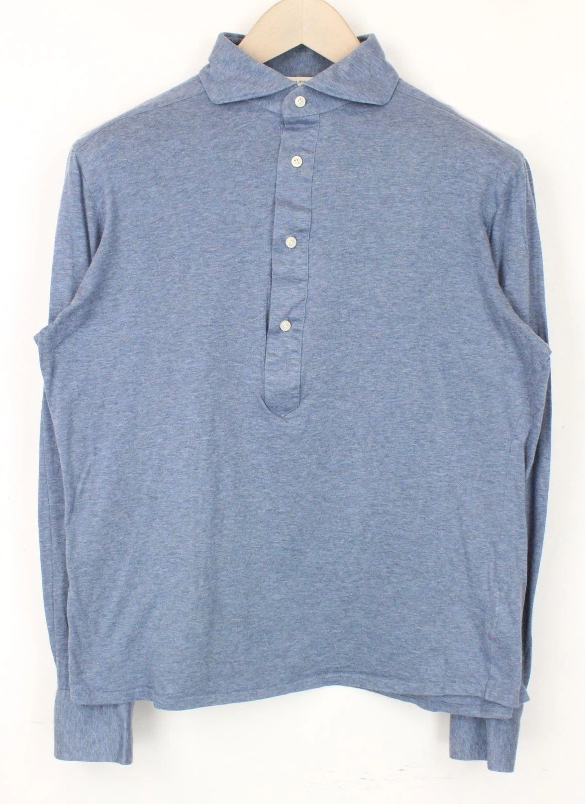 Suitsupply Men's T-Shirt 39/40/15.5 Extra Slim Fit Blue Polo 100% Cotton