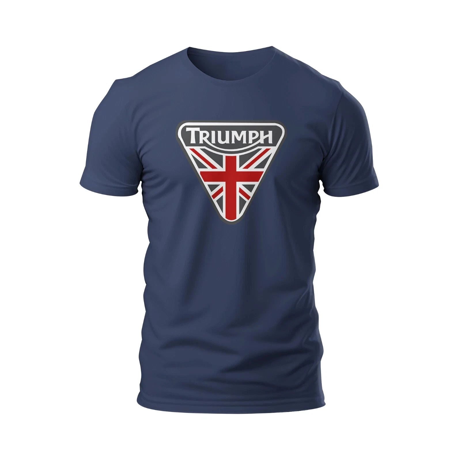 RARE Triumph Motorcycles Logo Funny T Shirt  MADE IN USA