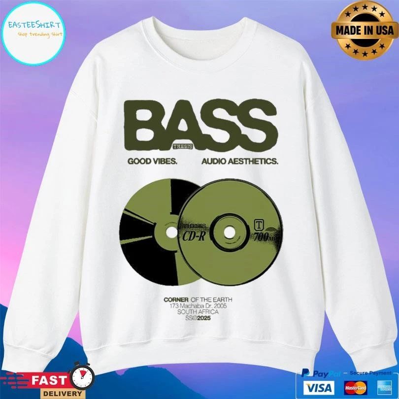 Bass Thesis Good Vibes Audio Aesthetics T-shirts