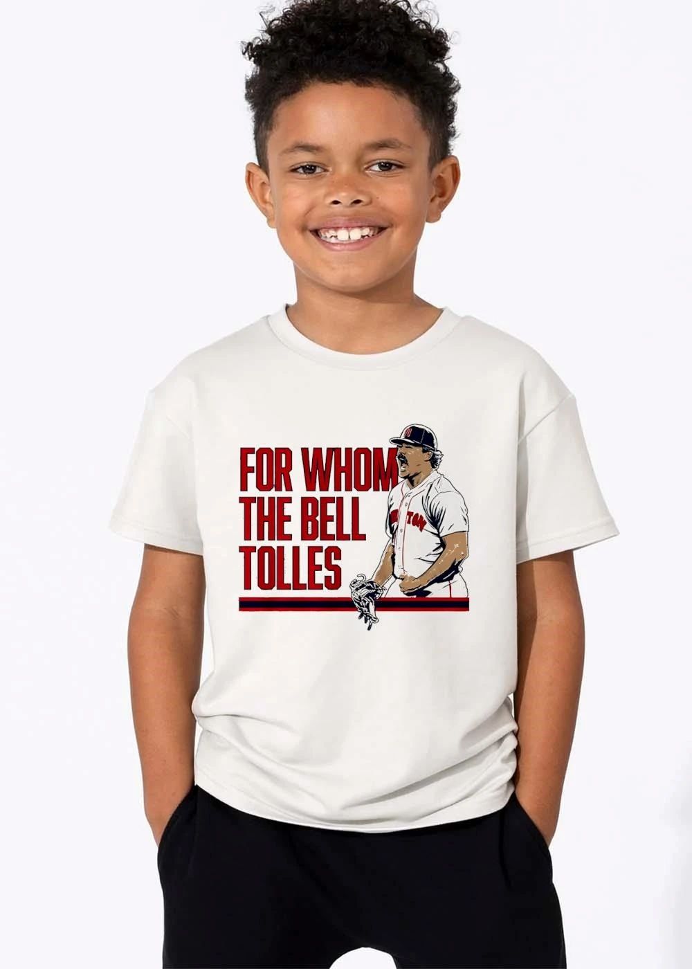 For Whom The Bell Tolles Cheering Pitcher Mustache Baseball Glove Illustration shirt