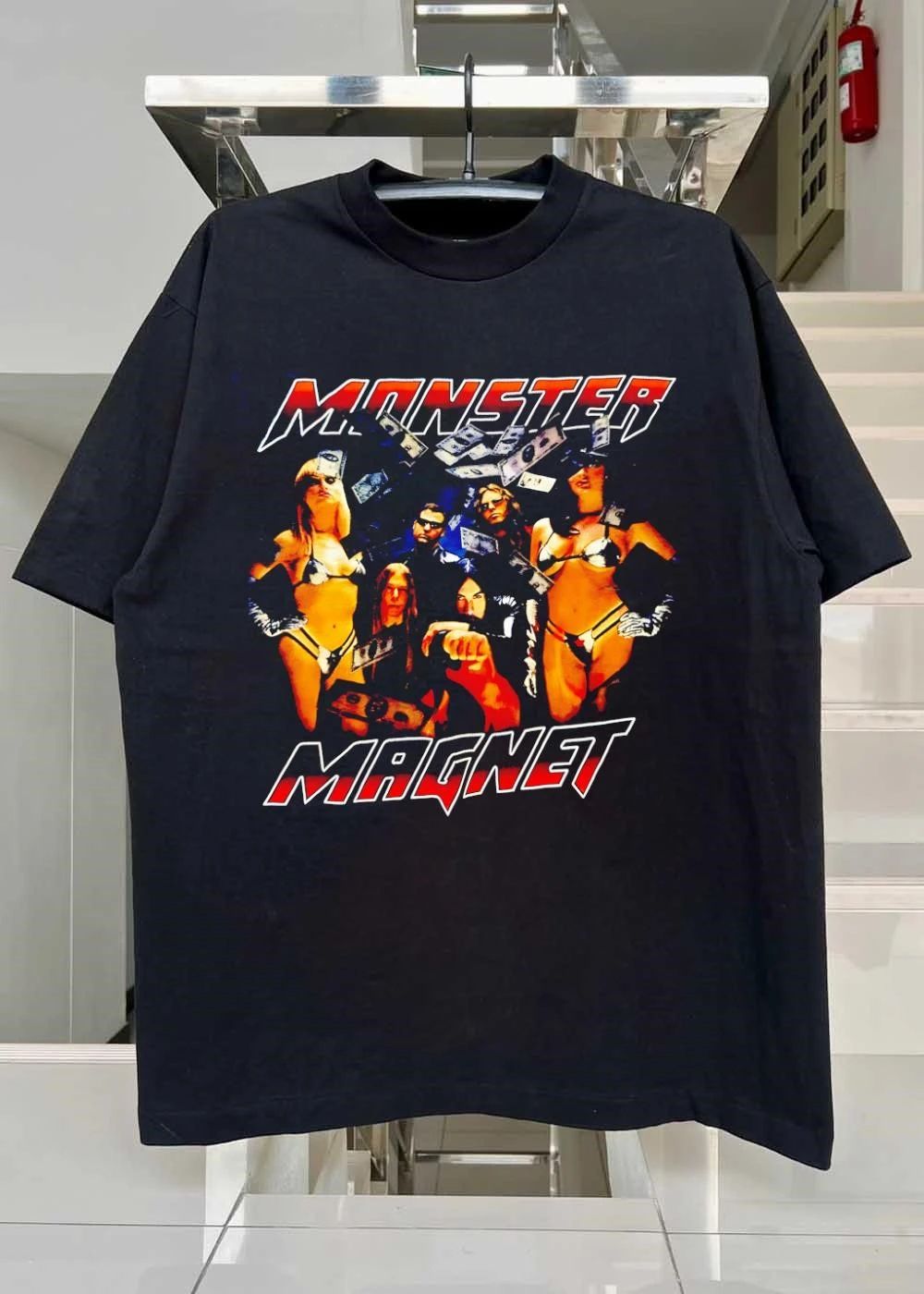 Monster Magnet Band Members Showered in Cash shirt