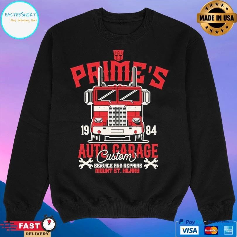 Prime’s Auto Garage Custom Seruice And Repairs Mount St Hilary 1984 T-shirts
