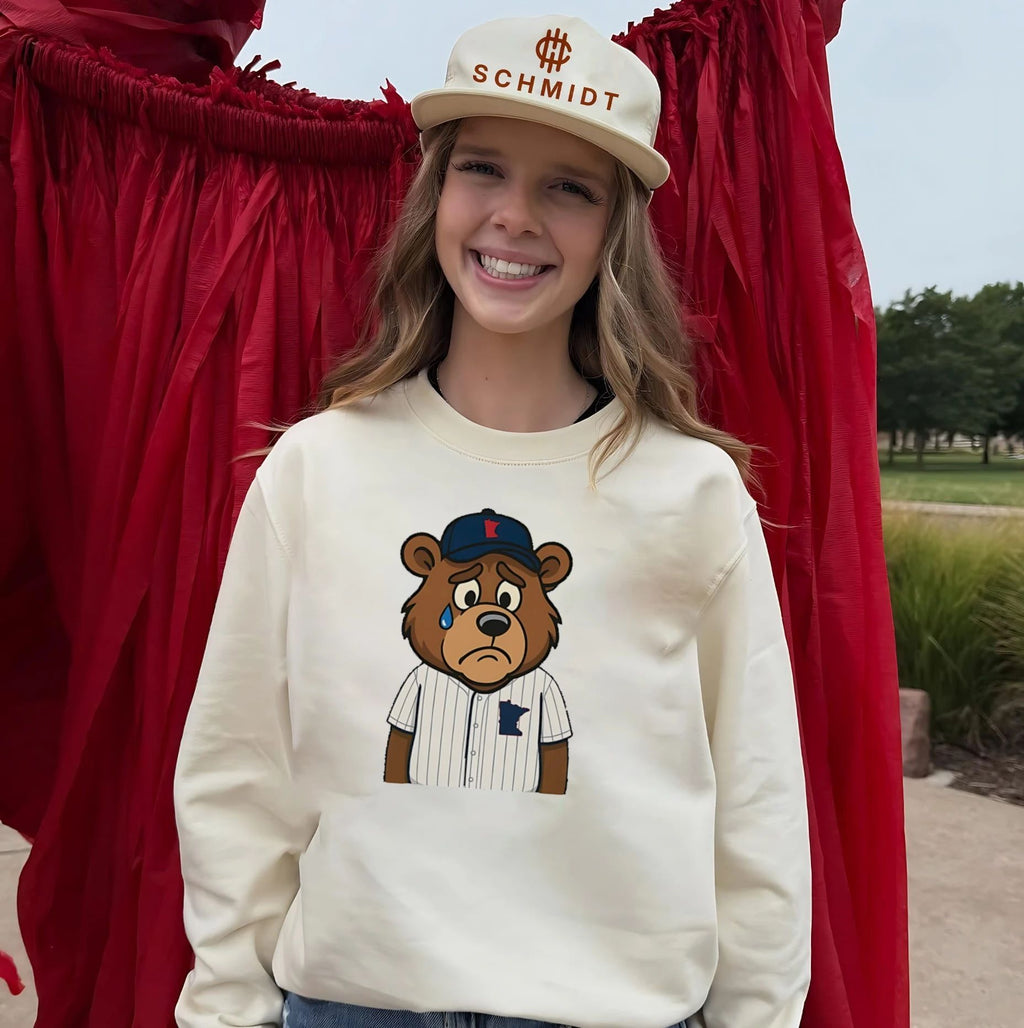Sad Minnesota Baseball Bear MLB cartoon shirt