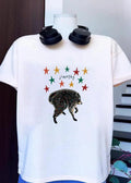 Starry Jimothy Colorful Bear Illustration Whimsical Animal Art Shirt