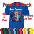 Personalised Royal Blue T Shirt Your Image Custom Photo Print Stag do Hen Party