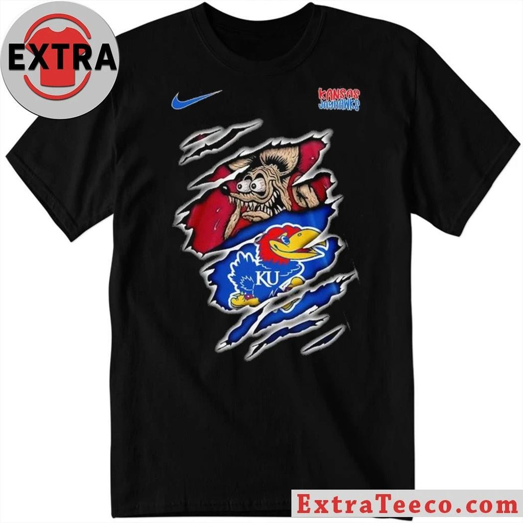 Kansas Jayhawks NCAA Varsity Savage Logo T-Shirt