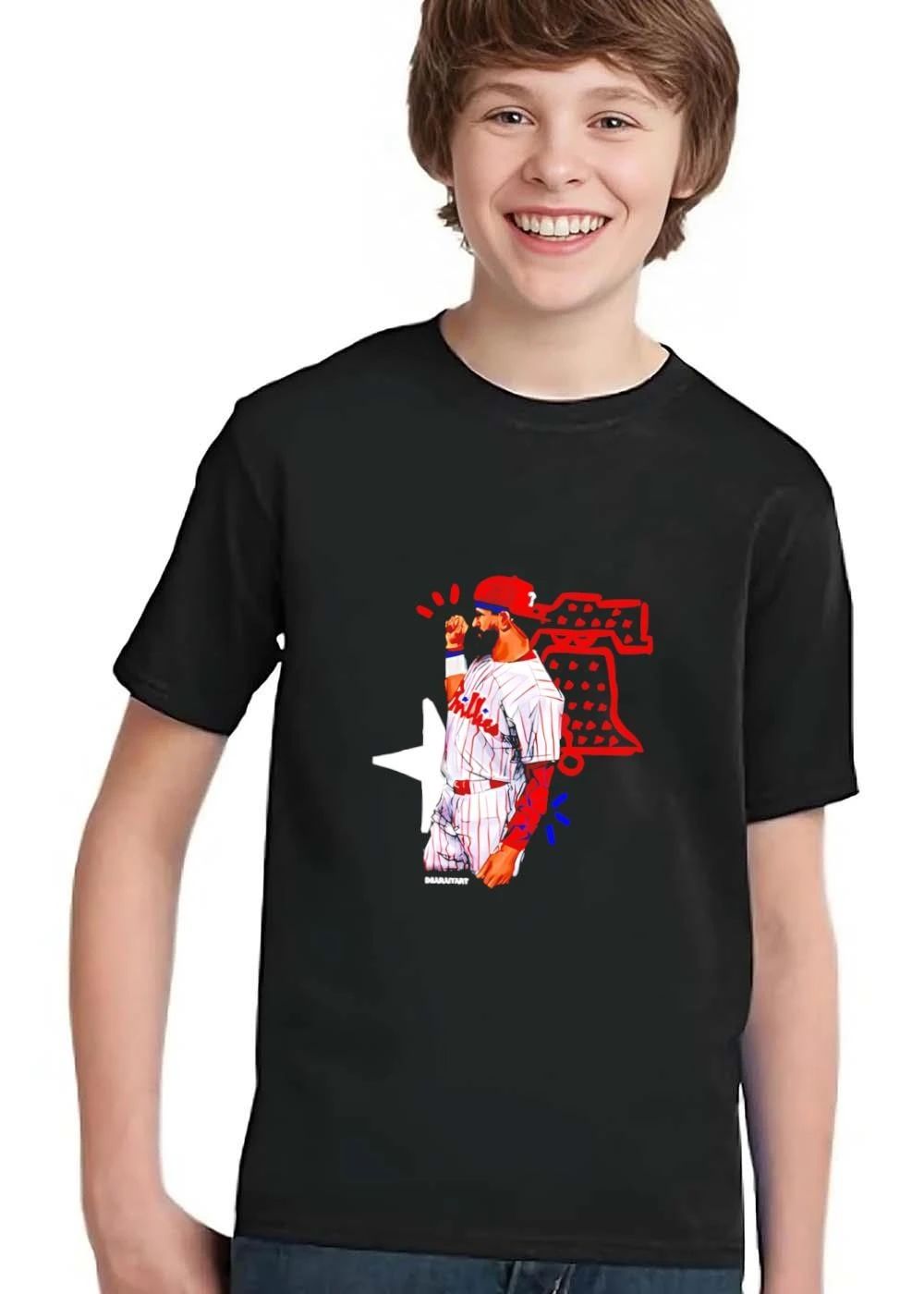 Philadelphia Phillies MLB Diarnyart Bearded Player Fist Raised Liberty Bell shirt