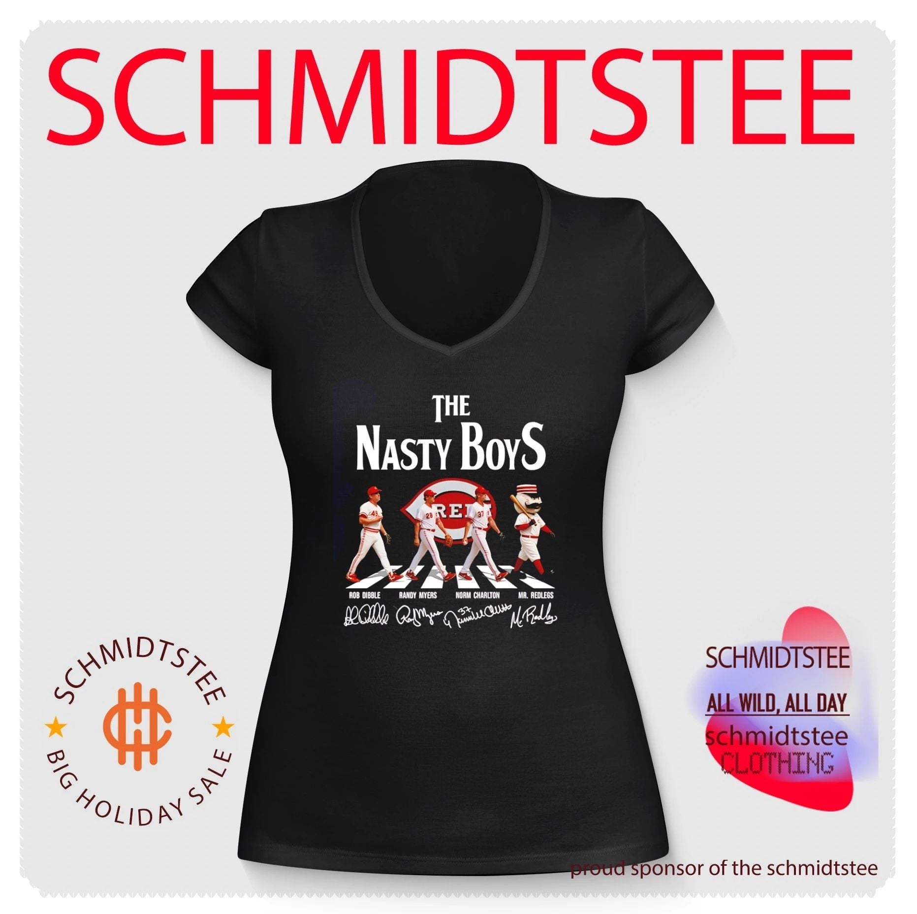 Cincinnati Reds The Nasty Boys Abbey Road signature shirt