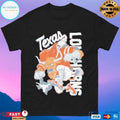 Texas Orange Texas Longhorns Sketched Mascot T-shirts