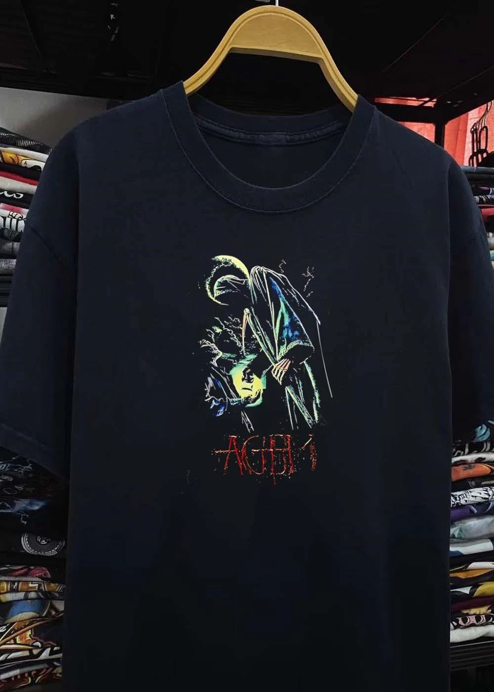 Grim Reaper Holding Glowing Orb Death God Aesthetic Dark Fantasy T-Shirt