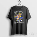 Premium Los Angeles Chargers Football Blue Nosed Reindeer Merry Christmas Gig Em Chargers T Shirts
